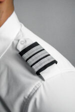 Eppaulettes 3 stripe gold & black - Imagen 3