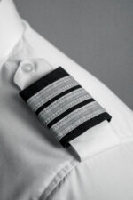 Eppaulettes 3 stripe gold & black - Imagen 3