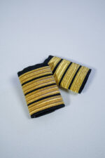 Eppaulettes 4 stripe gold& black - Imagen 2