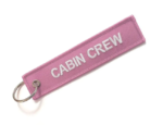 LLAVEROS BORDADOS CABIN CREW ROSA