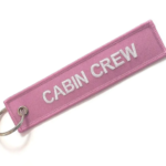 LLAVEROS BORDADOS CABIN CREW ROSA