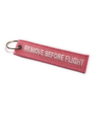 LLAVEROS BORDADOS REMOVE BEFORE FLIGH ROSADO - Imagen 3