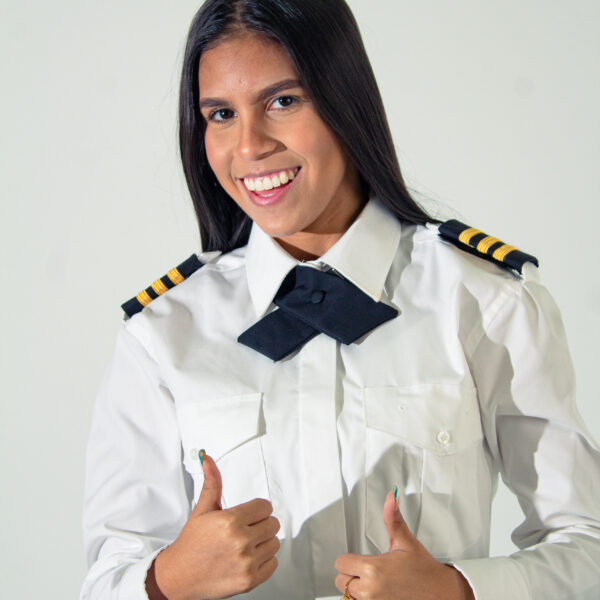Ladies Pilot Shirt Crosswind Manga Larga
